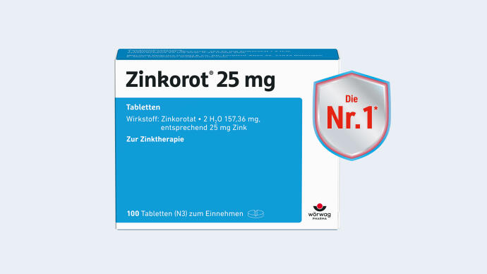 Zinkorot<sup>&reg;</sup> 25 mg  – kann Zinkmangel effektiv ausgleichen